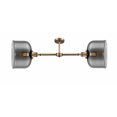thumbnail image 2 of 209-BB-G73-L Innovations Lighting Bell - 2 Light Island In Traditional Style-10 Inches Tall and 21 Inches Wide-Brushed Brass Finish-Light Smoke Glass, 2 of 2