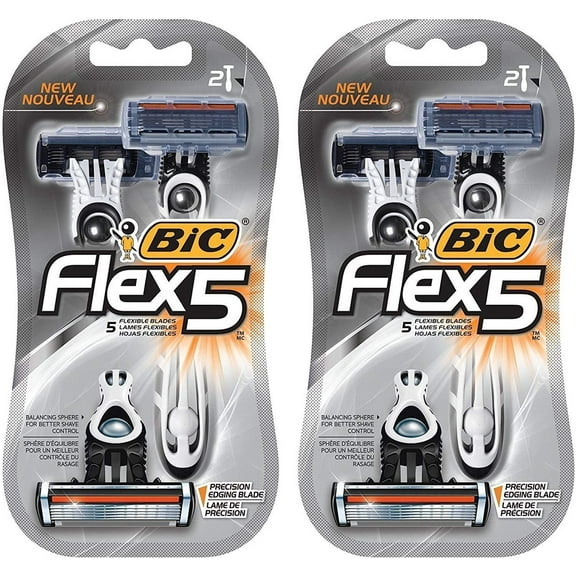 Bic Flex 5 Men'S Shaver Size 2pk Bic Flex 5 Men'S Shaver 2pk