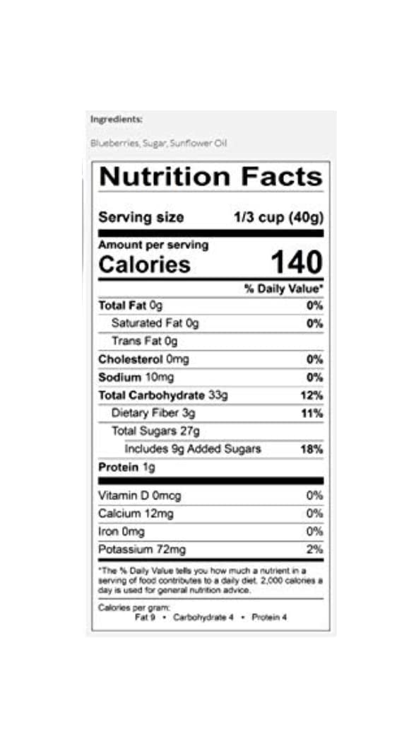 Cherry Bay Orchards - Dried Blueberries - Pack of 12 - 6oz Bags - 100% Domestic, Natural, Kosher Certified, Gluten-Free, and GMO Free
