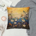 thumbnail image 2 of Chilfamy Flowers Sunset Blue Bird Pillow Covers for Couch Sofa Indoor Outdoor Throw Pillow Cover Spring Pillow Case 1PC 18x18in, 2 of 5