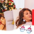 thumbnail image 1 of Fiudx Pendientes Festivos, Diseño de Copo de Nieve Acrílico Ligero, Conjunto de Renos Duraderos, Estilo Único de Árbol de Navidad, Ropa Informal de Fiesta, Regalos para Mujeres, Temporada Festiva, 1 of 6