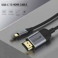thumbnail image 4 of USB C to HDMI Cable Adapter 6ft 4K,QGeeM USB Type C to HDMI Cable Thunderbolt 3 Compatible with MacBook Pro 2017-2020 IPad pro,Samsung S9 S10,Surface Book 2,Dell XPS 13/15,Pixelbook More, 4 of 7