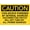 Warning Sign 2, variant on Caution This Area is Closed Off Reflective Aluminum Warning Sign 12 x 8 Inches - with Symbol, Weatherproof Signage for Indoor Outdoor Restricted Areas