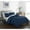 Navy, variant on 3 or 4 Piece Whitley Pinch Pleated ruffled and pleated complete Duvet Cover Set Shams and Decorative Pillows included