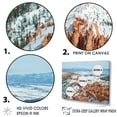 thumbnail image 3 of Designart "Snowy Bryce Canyon In Winter" Canyon Wall Art Living Room, 3 of 7