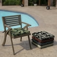 thumbnail image 6 of ARDEN Outdoor Seat or Rocking Chair Cushion, 19 x 18, Water Repellent, Fade Resistant, Onyx Cebu, 6 of 11