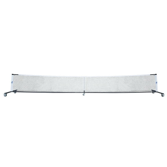 Champion Sports Deluxe Pickeball Net with Locking Wheels and Rolling Storage Bag Tote Black