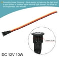 thumbnail image 3 of Uxcell DC 12V Touch Dimmer Switch 10mm Diameter Snap-in Mount Black for LED Lights Strip Lights, 3 of 5