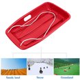 thumbnail image 3 of Sports Kids Snow Sled - 26×14in Sleds for Kids and Adult, Heavy Duty Sled, for 1-2 Riders with Handles and Pull Ropes, Ultimate Snow Toys for All Winter Conditions Outdoor Sledding Gift, 3 of 5