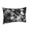thumbnail image 2 of Balery Seamless Pattern With Skulls Bedding Queen Pillow Cases - Envelope Closure - Soft Brushed Microfiber Fabric - Shrinkage and Fade Resistant Pillow Cases-, 2 of 9
