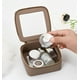 thumbnail image 5 of Bolsa de maquillaje Aveniee Mini, neceser de viaje transparente, color topo, 5 of 6