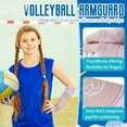 thumbnail image 5 of STAOEDU Volleyball Arm Sleeves for Girls Passing Forearm Sleeves with Protection Pads and Thumbhole for Youth 1 Pair, 5 of 8