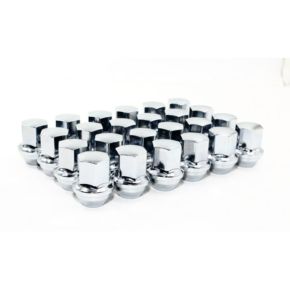 Set of 24 Veritek 14x1.5mm Chrome 7/8 22mm Hex Duplex Acorn OEM Style 1.5 Inch 38.5mm Lug Nuts For Factory Wheels VPE-14155330CH24