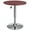 Mahogany, variant on ZOPan Round Bar Table, Adjustable Height and 360° Swivel Pub Tables, Cocktail Table with MDF Top, Silver Leg Base for Bar, Bistro.Black