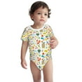 thumbnail image 3 of Balery Summer Animal Pattern Baby Climbing Clothes Infant Bodysuit Cute Infant Bodysuit Baby Romper-12 Months, 3 of 7
