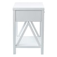 thumbnail image 6 of Wright 17" Wide White Solid Wood 1-Drawer Nightstand by East at Main, Farmhouse End Table with Storage, 6 of 9