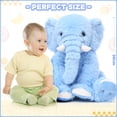 thumbnail image 3 of MorisMos 20'' Blue Elephant Stuffed Animal Soft Stuffed Animal Elephant Plush Toy, 3 of 5