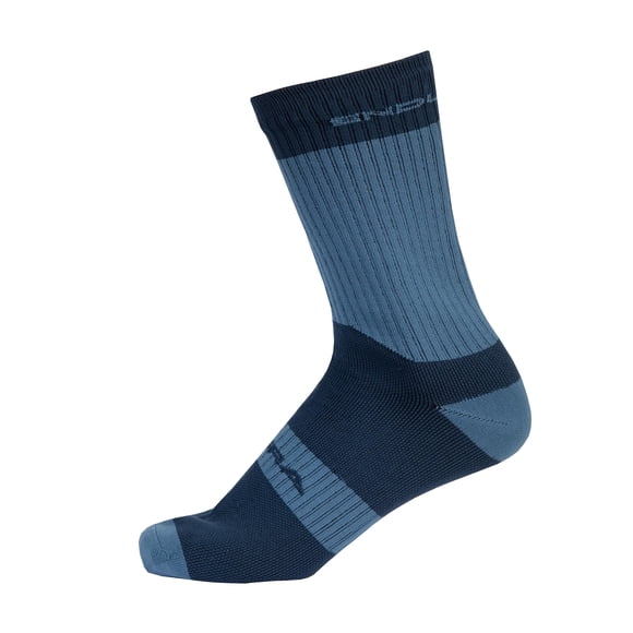 Endura Chaussette Cycliste Imperméable Hummvee Mi-Longueur - Encre à Membrane Respirante Bleue, Petite/moyenne