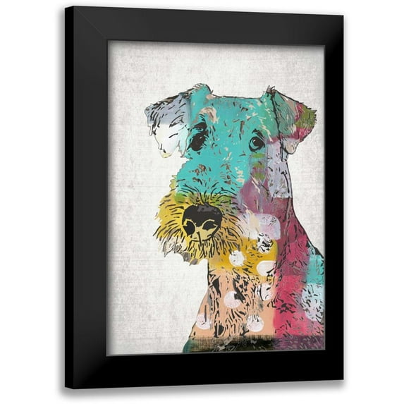 Ogren, Sarah 11x14 Black Modern Framed Museum Art Print Titled - Abstract Dog