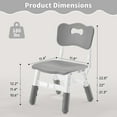 thumbnail image 2 of VibrantEcho Adjustable Kids Chair, 3 Level Height Adjustable Child Chair, Toddler Chairs for Children Boys Girls Age 2-8, Child Seat Set Suitable for Home Family Classroom Nursery Indoor Use (2-Pack), 2 of 6
