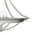 thumbnail image 4 of Hunter - Perch Point 4-light Brushed Nickel, Large Pendant Light, Dimmable, Casual Style, Empire Shaped, for Bedrooms, Dining, Living Rooms - 19429, 4 of 7