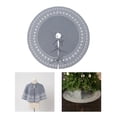 thumbnail image 3 of yuksok 36inch Xmas Tree Base Cover Flower Decorative Christmas Tree Skirt Xmas Tree Mat 92cm Grey, 3 of 8