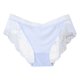 thumbnail image 1 of Gibobby Paquete de Tanga para dama Ropa interior de mujer Encaje Cintura media Encaje Calzoncillos elásticos transpirables Bragas cómodas para damas(Blanco,Talla única), 1 of 3