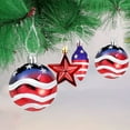 thumbnail image 5 of Taicans 12 Pcs Patriotic Ornaments Hanging Balls- 4th of July Independence Day Tree Ornaments- Red White Blue Stars Balls for Holiday Wedding Veteran Day Tree 50mm Patriotic Balls Decorations, 5 of 8