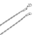 thumbnail image 2 of 3mm High-Polished Stainless Steel Twisted Rope Chain Necklace, 30 inches, 2 of 7