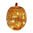 thumbnail image 2 of Glass Pumpkin Lights with Timer Fall Decor Pumpkins Decoration LED Lighted Collectible Thanksgiving Autumn Harvest Figurine Fall Halloween Decorations for Home Tables Centerpieces Decorative, 2 of 6