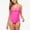 Hot Pink Monokini Swimsuits 08, variant on Usmixi Monokini Swimsuits for Women Cut-out Tummy Control One Piece Strap Bikini Sleeveless V-Neck Solid Swimwears Hot Pink S