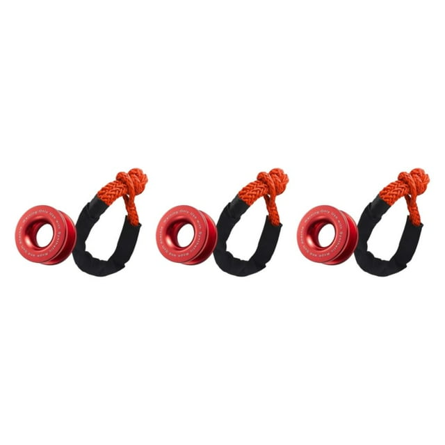 Speravity Anillo de recuperación de coche, grillete de cabrestante de remolque de 55000 lbs para camión SUV con cuerda de remolque Type1 NO1