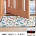 thumbnail image 3 of White Dinosaurs Rainbows Plants Pattern Door Rugs,Washable Non Slip Door Mats Indoor,Decorative Door Mats,Entry Mat Indoor for Entrance,Bedroom,Kitchen,Bathroom,30"x17", 3 of 6