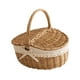 thumbnail image 5 of Cesta de mimbre, cesta de picnic de mimbre, bonita cesta de juguetes para niños con lavable 26 cm x 18 cm x 13 cm, 5 of 9