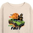 thumbnail image 3 of Hot Wheels - Halloween - Scary Fast - Women's Lightweight French Terry Long Sleeve Shirt, 3 of 5