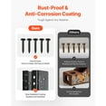 thumbnail image 4 of VEVOR Concealed Joist Hanger, 2x4 Inch Outdoor Concealed-Flange Joist Bracket with Screws, Steel Light Joist Hangers for 1.93 x 3.62 Inch / 49 x 92 mm Beam, Swing, Fence, Wooden Slides, 12 Pcs, 4 of 9