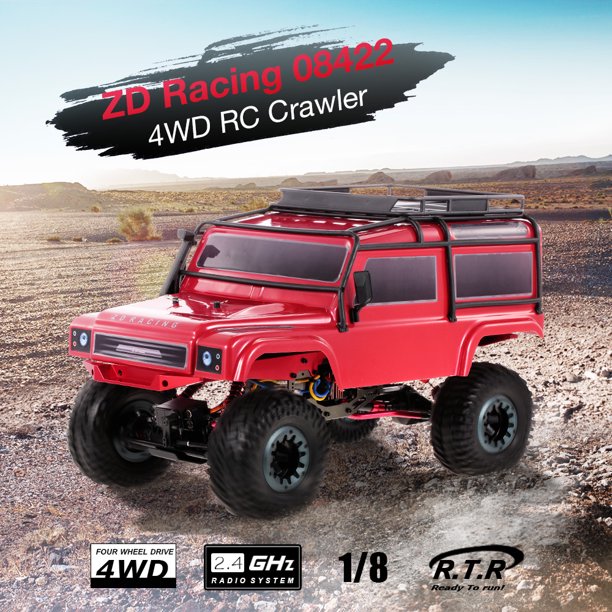 Zd Racing 1 8 2 4g 2ch 4wd Rc Rock Crawler Off Road Climbing Car Walmart Com Walmart Com