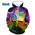 thumbnail image 3 of Sudadera con capucha para hombre, con estampado 3D de rana, con estampado de animales, informal, de talla grande, con estampado completo, 3 of 5