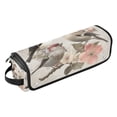 thumbnail image 2 of Hair Tool Organizer Bag with Heat Resistant Mat Removable Travel Storage Case for Hot Air Brushes Curling Irons Beautiful Birds Sitting on Branches, 2 of 8