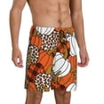 thumbnail image 2 of Fotbe Various Pumpkins Pajama Shorts for Men, Men's Pajama Bottoms, Sleepwear,Short Pajama Pants-Small, 2 of 9
