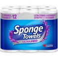 thumbnail image 1 of SpongeTowels UltraPRO Ultra Strong & Absorbent Paper Towel, Choose-A-Size® Sheets, 6 Double Rolls = 12 Regular Rolls, 1 of 6