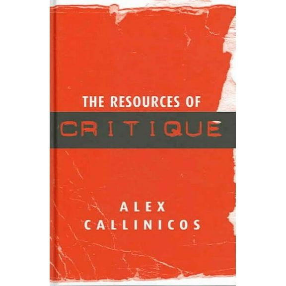 The Resources of Critique (Hardcover)