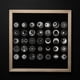 thumbnail image 4 of 35 pegatinas de metal plateadas de 2 x 2 cm, autoadhesivas, con temática de luna, estrella y sol, de epoxi, con temática cósmica y pirámide., 4 of 9