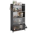 thumbnail image 1 of Alacenas para Cocina, Alacena de Almacenamiento de 5 Niveles, Muebles para Cocina con Ruedas, Alacenas para Despensa con Puerta, Cocina Integral,, 1 of 8