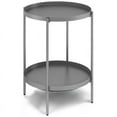 thumbnail image 1 of Simpli Home Monet Industrial 17 " Metal Metal End Table in Storm Gray, 1 of 7