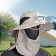 thumbnail image 5 of Mini ventilador solar con batería recargable por USB, sombrero de tela para hombre con flujo de aire fuerte, ideal para verano, senderismo al aire libre y pescador., 5 of 6