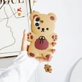 thumbnail image 2 of 3D Bear Case for iPhone 16 Plus 6.7",Cartoon Cute Kawaii Lovely Character Bow Tie Bear Shape Kids Teens Girls Women Soft Silicone Case for iPhone 16 Plus 6.7 inch 2024, 2 of 7