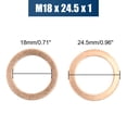 thumbnail image 3 of 18mm Inner Dia Copper Washers Flat Car Metric Sealing Gaskets Rings 30pcs, 3 of 5