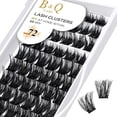 thumbnail image 2 of Lash Clusters B06 Extensiones de pestañas DIY 72 grupos de pestañas CD Curl B&Q pestañas Wispy Volume Lashes grupo individual DIY en casa (B06,D-8-16MIX), 2 of 4