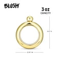 thumbnail image 3 of Blush Gold Plastic Bangle Flask for Outdoor Festival, Gifts for Women, 4 oz, 3 of 5